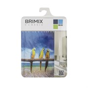 Штора для ванной BRIMIX 02-16 Попугаи, 2000х1800мм, полиэстер, без колец 57315