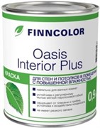 Краска OASIS INTERIOR PLUS A, вододисперсионная, для стен и потолкой с повышенной влажностью, влагостойкая, матовая, белая, 9л Краска OASIS INTERIOR PLUS A, вододисперсионная, для стен и потолкой с повышенной влажностью, влагостойкая, матовая, белая, 9л