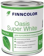 Краска OASIS SUPER WHITE, вододисперсионная, для потолков в сухих помещениях, матовая, супербелая, 9л Краска OASIS SUPER WHITE, вододисперсионная, для потолков в сухих помещениях, матовая, супербелая, 9л