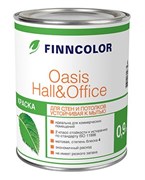 Краска OASIS HALL OFFICE А4, вододисперсионная, для стен и потолков, влагостойкая, моющаяся, матовая, белая, 0.9л Краска OASIS HALL OFFICE А4, вододисперсионная, для стен и потолков, влагостойкая, моющаяся, матовая, белая, 0.9л