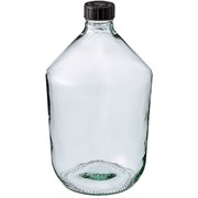 Бутыль для вина Казацкая, с винтовой крышкой, 10л, прозрачная, стеклянная