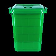 Бак универсальный Ар-Пласт Bricks 1010, 75л, с крышкой, пластиковый, зеленый