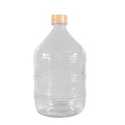 Бутыль для виноделия ТО-58, с крышкой твист-офф, 15л, рифленая, стеклянная