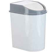 Контейнер для мусора М2481, 8л, серый, пластиковый
