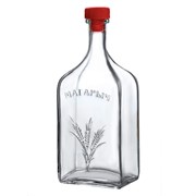 Бутыль для вина Магарычок, с пластиковой пробкой, 1.2л, прозрачная, стеклянная