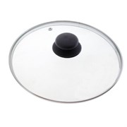Крышка Mallony, диаметр 16см, стеклянная, металлический ободок, паровыпуск
