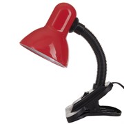 Светильник настольный Uniel TLI-202, 60Вт, цоколь E27, металл/пластик, красный 21295