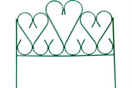 Забор декоративный SADAGRO Амурный мини, 0.57х3.35, 5 секций, зеленый, металлический
