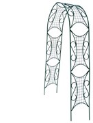 Арка садовая узорная комбинированная 280х125х44мм, труба 16мм 74518