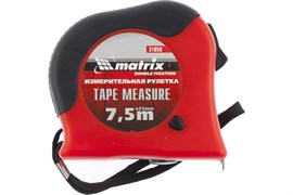 Рулетка MATRIX Double fixation 31058, с двойной плавной фиксацией, 7.5м, 25мм 23533