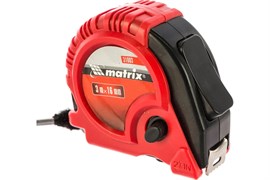 Рулетка MATRIX Rubber 31003, с тройной фиксацией, 3м, 16мм 25692