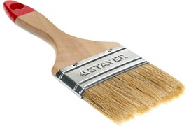Кисть плоская  75мм, натуральная щетина, STAYER UNIVERSAL-STANDARD, деревянная ручка 1583