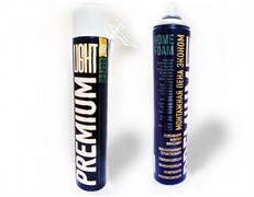Пена монтажная PREMIUM Light 65, 600мл, бытовая, всесезонная 32591