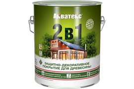 Покрытие защитно-декоративное (антисептик) АКВАТЕКС 2 в 1, 2.7л, венге, полуматовое 72682