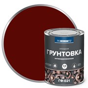 Грунтовка ГФ-021 PROREMONTT, по ржавчине, красно-коричневая, 0.9кг, алкидная 47977