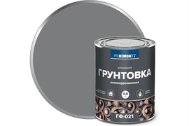 Грунтовка ГФ-021 PROREMONTT, по ржавчине, серая, 0.9кг, алкидная 47979