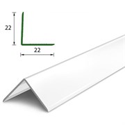 Угол Deconika, 22x22мм, 2.7м, пластиковый ПВХ, белый глянцевый 87242