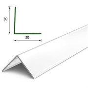 Угол Deconika, 30x30мм, 2.7м, пластиковый ПВХ, белый глянцевый 87243