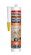 Клей монтажный SOUDAL Монтаж Фикс, 300мл, акриловый, белый 48141