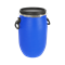 Бочка "S", 30л, со стяжным обручем и с уплотнителем, с ручками, пищевой пластик, синий 18924