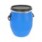 Бочка "S", 48л, со стяжным обручем и с уплотнителем, с ручками, пищевой пластик, синий 8082
