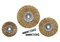 Набор щеток для дрели, 3 шт., 3 плоские, 50-63-75 мм, со шпильками, металлические MATRIX - фото 10295