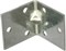 Уголок крепежный 40x40x40x1.5мм, с прямыми углами, усиленный, оцинкованная сталь 45942