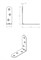 Уголок-кронштейн мебельный Кунгур МК, 60x60мм, с закругленными углами, оцинкованная сталь 18091