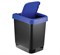 Контейнер для мусора Твин М2479, 18л, пластиковый, черный с синим, крышка-маятник 78728 Контейнер для мусора Твин М2479, 18л, пластиковый, черный с синим, крышка-маятник 78728