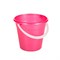 Ведро хозяйственное Евро, 6л, пищевой пластик, розовый 82840