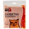 Салфетка для уборки Рыжий Кот М-01 310201, 30x30см, микрофибра, рыжая 78713 - фото 105412
