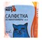 Салфетка для уборки Рыжий Кот М-01 310202, 30x30см, микрофибра, синяя 78714 - фото 105415