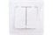 Выключатель SYSTEM ELECTRIC Blanca ВLNVA065011, двухклавишный, встраиваемый, белый 41386 - фото 106179