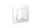 Выключатель SYSTEM ELECTRIC Blanca ВLNVA065111, двухклавишный, встраиваемый, белый, с подсветкой 41384 - фото 106182