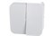 Выключатель SYSTEM ELECTRIC Blanca ВLNVA065011, двухклавишный, накладной, белый 41378