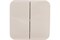 Выключатель SYSTEM ELECTRIC Blanca ВLNVA065012, двухклавишный, накладной, молочный 41380 - фото 106430