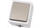 Выключатель TDM Вуокса SQ1803-0001, одноклавишный, накладной, серый 21146