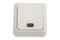Выключатель TDM Ладога SQ1801-0009, одноклавишный, накладной, белый, с подсветкой 28831