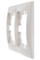 Рамка LEZARD Мира, двухместная, белый, горизонтальная 21320 Рамка LEZARD Мира, двухместная, белый, горизонтальная 21320