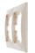 Рамка LEZARD Мира, двухместная, крем, горизонтальная 21303 Рамка LEZARD Мира, двухместная, крем, горизонтальная 21303