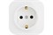 Розетка LEGRAND Quteo 782211, одноместная, накладная, белый лед, с заземлением 4540