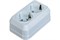 Розетка MAKEL 45182, двухместная, накладная, белая, с заземлением 25540