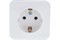 Розетка SYSTEM ELECTRIC Blanca BLNRA010111, одноместная, накладная, белая, с заземлением 41388 - фото 106792