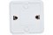 Розетка UNIVersal Олимп О0022, одноместная, накладная, белая, без заземления 16021