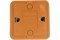 Розетка UNIVersal Олимп, одноместная, накладная, бук, с заземлением 34057