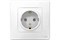 Розетка SYSTEM ELECTRIC Blanca BLNRS001011, одноместная, встраиваемая, белая, с заземлением 41398 - фото 107081