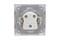 Розетка UNIVersal Бриллиант 7947625, одноместная, встраиваемая, белая, с заземлением 22452
