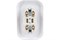 Розетка КУНЦЕВО-ЭЛЕКТРО Валентина РС10-393, двухместная, встраиваемая, белая, без заземления 7629