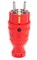 Вилка прямая ЭРА V8-RED-IP44 Б0044547, 16А, 250В, IP44, с заземлением, каучук, красная 67607 - фото 107614 Вилка прямая ЭРА V8-RED-IP44 Б0044547, 16А, 250В, IP44, с заземлением, каучук, красная 67607 - фото 107614