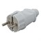 Вилка прямая ЭРА Vx2-W Б0039673, 16А, 220-230В, IP20, с заземлением, белая 62900 - фото 107622